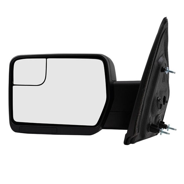 1114 F150 Truck Rear View Door Mirror Manual Folding Textured Black