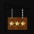 thumbnail image 2 of CafePress - 3 Star Hanging Sign Maternity T Shirt - Maternity Dark T-Shirt, 2 of 3