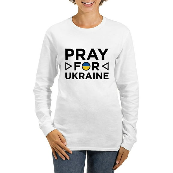 CafePress - Pray For Ukraine Women's Long Sleeve T Shirt - Women's Long Sleeve Graphic Casual T-Shirt
