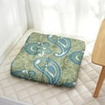 thumbnail image 2 of Boho Meditation Mat with Paisley Print, Square Yoga Pillow, Floor Cushion for Calm Meditation 22 x 22, 2 of 7
