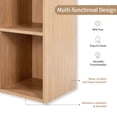 thumbnail image 4 of Mifurn 7-Cube Storage Organizer, Cube Bookcase with Closed Back Panel, Open Shelf Bookshelf for Bedroom Living Room Office, Oak, 4 of 9