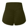 thumbnail image 5 of Bibifish Womens Shorts High Waist Slim Fit Shorts Ruched Detail Soft Stretchy Breathable Lightweight Casual Gym Yoga Sports Shorts, 5 of 5