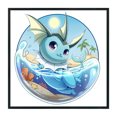 thumbnail image 1 of Cuadros Decorativos Punto de cruz completo 11CT Hilo de algodón DIY Vaporeon Kits de bordado impresos (2) Wdftyju embutido en tela, 1 of 9