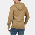 thumbnail image 4 of VNKIDY Men's Hoodies Fall Solid Color Hooded Henley Shirt Long Sleeve Slim Fit Hooded Pullover With Button Placket For Casual Daily Wear Soft Tops, 4 of 7