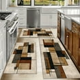 thumbnail image 6 of Kitchen Rugs Sets of 3 Non Slip Washable Kitchen Mats for Floor, Waterproof Kitchen Runner Rug, Floor Mat Carpet for Entryway, Laundry, Sink, Hallway, Bathroom, 6 of 12