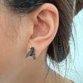 thumbnail image 3 of Realistic Fly Earrings, 3D Mini House Fly Stud Earrings for Men & Women, Funny Novelty Goth Accessor, 3 of 7