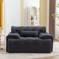 thumbnail image 4 of 43.3" W Single Sofa, Foam Comfy Deep Upholstered Couch Armchair with Toss Pillow for Living Room Bedroom Office Apartment, 4 of 7
