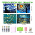 thumbnail image 2 of Cuadro Decorativo Pintura Diamante 5d Diamond Painting 4 Set ,Multicolor, 2 of 5