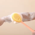 thumbnail image 1 of Cepillo de ducha de mango largo con cerdas suaves | Cepillo de espalda de doble cara para hombres y mujeres | Incluye 1 cepillo, 1 of 6