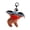 F, variant on Cartoon Key Chain Sausage Mouth Toy Charm Keychain Soft Plush Bag Keyring Unique Personality Accessory for Women Bag