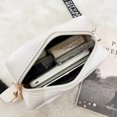 thumbnail image 3 of Moda mujer hombro bandolera Bolso de cuero casual pequeño Bolso (blanco), 3 of 5