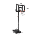 thumbnail image 6 of Portable Basketball Hoop System | 10ft Height-Adjustable Goal with 44" Backboard for Driveway & Backyard, 6 of 11