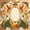 Color 2, variant on Mahjong Mat 31.5" x 31.5" Cute Ducks Floral Wreath Pastel Ribbon Bow Decorative Border Frame Non-Slip Noise Reduction American Mahjong Tiles Table Cover for Dominoes Poker Card Board Games Gift