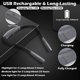 thumbnail image 3 of Reading Lamp, 3 Colors 3 Brightness, USB Rechargeable Reading Lamp, Reading Light with 2 Independent Switches, Night Reading Magnifying Lamp, 3 of 4