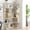 White, variant on Leumius 5 Tier Freestanding Bookshelf,Wooden L-Shaped Corner Bookcase with Anti-drop Panel and Anti Tipping Device, Display shelf Open Storage,White