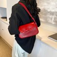 thumbnail image 2 of 1254 Bolso Mano Con Lazo Moderno Y Versátil PU Con Hombro Y Axila (rojo), 2 of 9