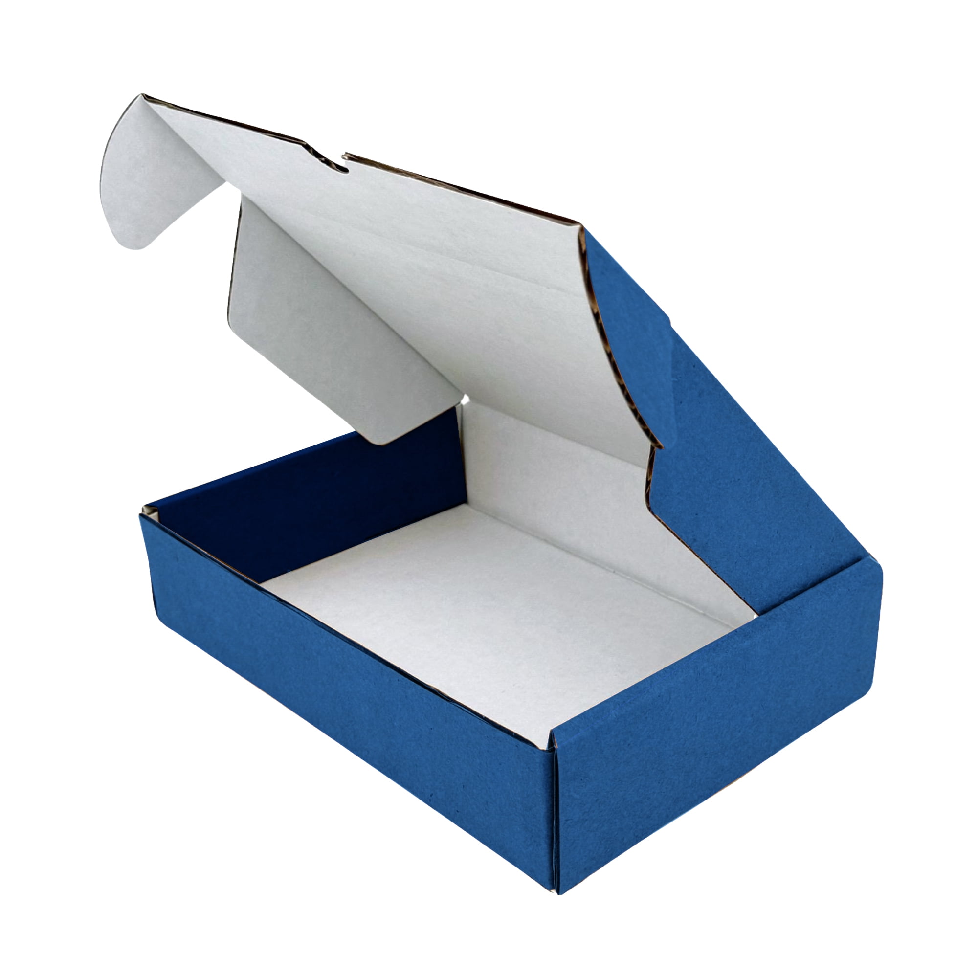 Ucanpack 50 Pcs Corrugated Cardboard Mailer Box, Made In USA- Blue Literature Mailer, 7x7x3" Storage Box, Small Business Essentials, Heavy Duty Moving Boxes