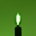 thumbnail image 3 of Luxrite E12 LED Filament Green Light Bulb, 4.5W=40W, Colored Glass Candelabra Bulb, UL, E12, Decoration, Party 2 Pack, 3 of 7