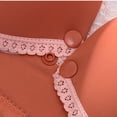 thumbnail image 6 of TrendVibe365 Nursing Bra Womens Pregnancy Cotton No Wire Push up Bralette Padded Button Front Adjustable Strap Corset Top Full Coverage Crop Cami Top Comfy Lingerie Red S, 6 of 9