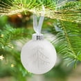 thumbnail image 2 of Qocolhg Clear Christmas Ball Ornaments, White Shatterproof Xmas Ball Decorations Set Decorative Hanging Ornaments for Christmas Tree Home Office Decor Gift for Christmas Party Wedding, 2 of 3