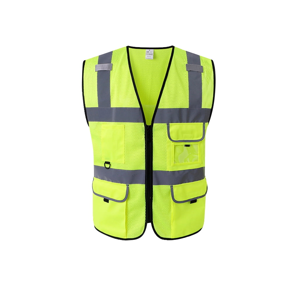 High Visibility Reflective Safety Vest Reflective Vest Multi Pockets
