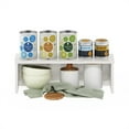 thumbnail image 6 of Furinno Helena 18-Inch Kitchen Counter Stackable Organizer Shelf, Marble White, Set of 2, 6 of 6