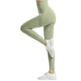 thumbnail image 5 of Stephy Butt Lifting Leggings for Women Gym Tummy Control Compresssion No Front Seam Scrunch Hidden Women's Yoga Pants Green, 5 of 7