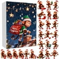 thumbnail image 3 of 2025 Monkey Advent Calendar Christmas Countdown with 24 2D Acrylic Monkey Ornaments, Monkey Themed Hanging Decorations for Xmas Tree Decor Holiday Party, 3 of 9