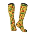 thumbnail image 5 of Lsque Colorful Vegetables Printed Crew Socks Men's Women's LightWeight Thin Casual Calf Socks ,Knee High Socks,Cotton Socks, 5 of 9