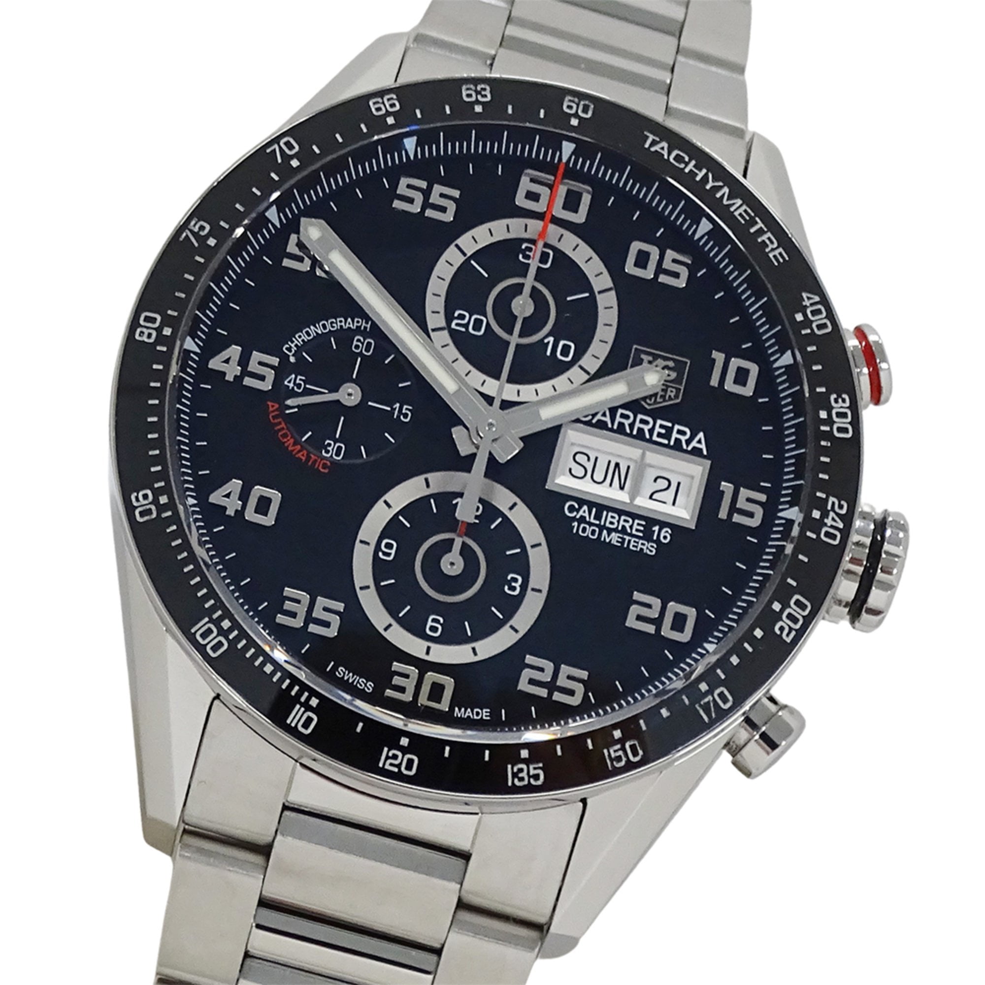 Pre-Owned TAG Heuer Carrera CV2A1R BA0799 Men's Watch, Caliber 16 Chronograph... (Good)