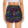 thumbnail image 4 of Fotbe Graffiti Art Womens High Waist Running Shorts Athletic Workout Quick Dry Shorts for Women with Pockets Gym Yoga Summer Shorts-, 4 of 9
