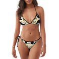 thumbnail image 1 of Gaeub Panda Doing Yoga Print Women's Triangle Bikini,String Bikini Set,Two Piece Swimsuit Bathing Suits, 1 of 6