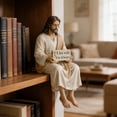 thumbnail image 2 of Miniature Hand Painted Religious Model Resin Desk Companionship Figurine Christian Providing Daily Spiritual Comfort, 2 of 8