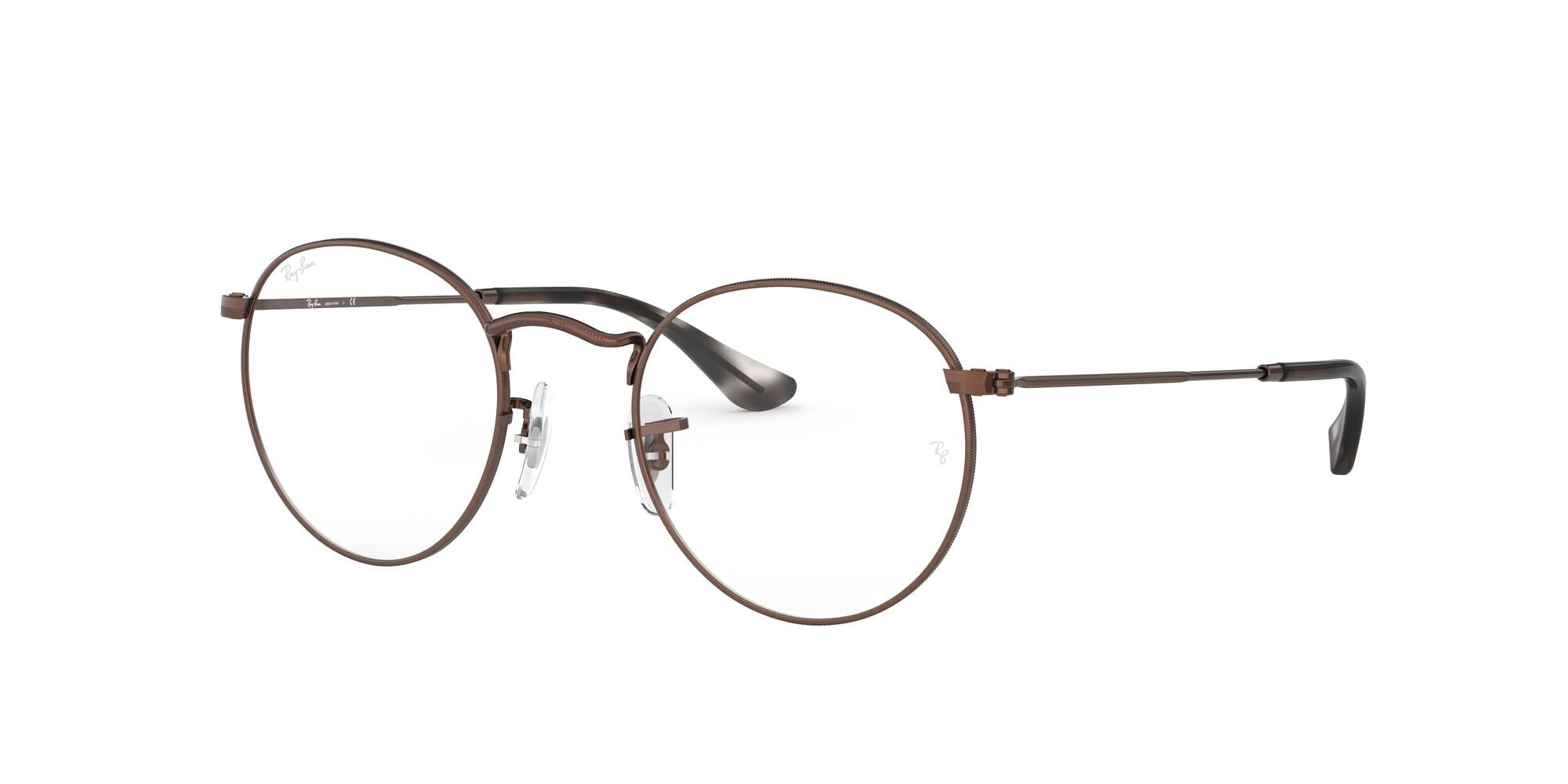 Ray-Ban eyeglasses RX3447V Round Metal (3071) sand transparent blu with  demo lenses, 47mm - Walmart.com