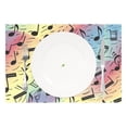 thumbnail image 2 of Ryvnso 1 Piece Placemats Musical Notes in Rainbow Dining Mats Heat-Resistant Non-Slip Washable Table Mat, 2 of 8