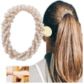 thumbnail image 4 of Hair Rope Crystal Elastic Hair Bobbles 2 In 1 Crystal Hair Holders Bracelet Scrunchies For Women Hair Accessories Braid Scrunchies Ponytail, Hair Rope for Women, 4 of 7