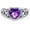 7, variant on Natural Amethyst Promise Ring for Women Celtic Knot 8mm Heart Cut Amethyst Rings 925 Sterling Silver