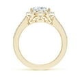 thumbnail image 2 of Angara Lab Grown Diamond Halo Engagement Ring for Women in 14K Yellow Gold - April Birthstone Jewelry | 3.6ct Lab Created Diamond Ring (Ring Size - 9), 2 of 8