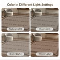 thumbnail image 7 of ODIKA 8'x10' Brown Earthy Geometric Washable Area Rug Modern Symmetry with Art Durable, Non-Slip for Living Room, Under Sectional, Family, 7 of 7
