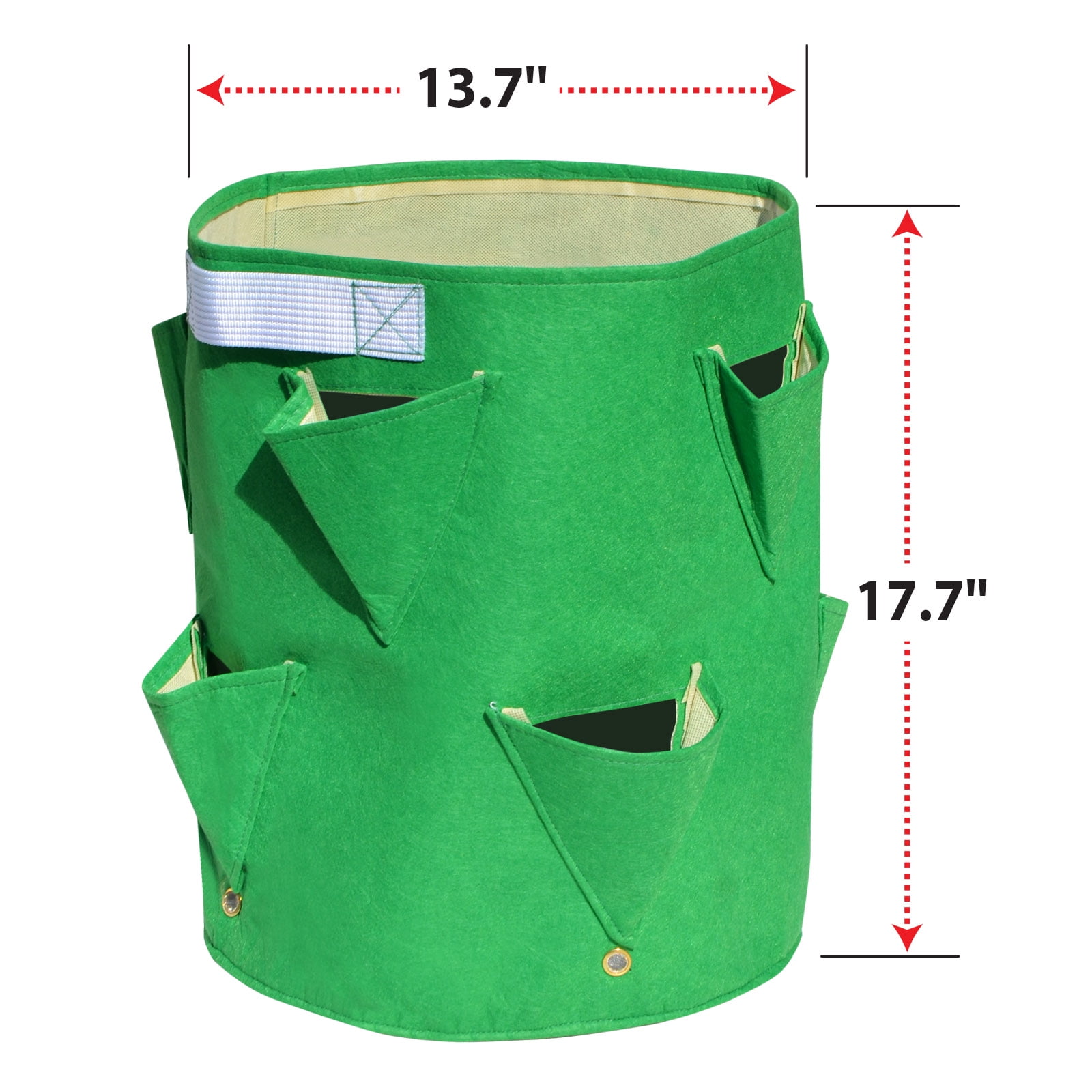 Strong Camel Planter Bag Felt Fabric Garden Planting Bag Grow Strawberry and Herb Plant Tub 3 Pack