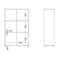 thumbnail image 3 of Tvilum Sign Adjustable 3 Shelf Bookcase for Adults, Matte Grey, 3 of 14