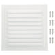 thumbnail image 1 of Ventilación de gablete de aluminio Uxcell 8"x8", cubierta de salida de pared exterior, rejilla de aire HVAC con malla de louver, 1 of 6