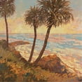 thumbnail image 2 of Reynolds, Graham 26x26 Black Ornate Wood Framed with Double Matting Museum Art Print Titled - Palm Breeze I, 2 of 4