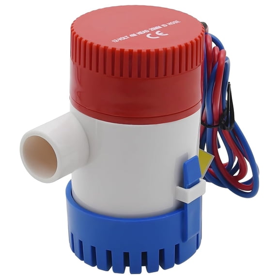 DEXIMRO 1100gph Bilge Pump Electric 12V Submersible Marine Water Pump Accessories Marin Boat, Non- Automatic Bilge Pump for Boats, Ponds, Pools, Spas Silent, Boat Caravan RV, Low Noise
