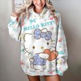 thumbnail image 1 of Sudadera con capucha con estampado de Hello Kitty para mujer, estilo Harajuku, estética, unisex, estilo vintage, informal, para otoño, 1 of 1