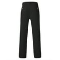 thumbnail image 4 of AWZXDE Men's Solid Color Pocket Button Casual Sporty Straight Leg Dress Pants for a Versatile and polished Black,M, 4 of 5
