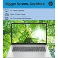 thumbnail image 2 of HP 2024 Newest 17.3" FHD Laptop,Intel Core i3-1215U, 8GB RAM, 512GB SSD, Webcam, HDMI, Bluetooth, Wi-Fi,Windows 11 Pro in S ModeSilver, 2 of 5