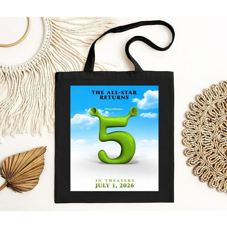 vintage First Poster For Shrek 5 Releasing In Theaters On July 1 2026 Tote Bag-TH7481
