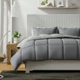thumbnail image 5 of Dawn 4-Piece Light Gray Solid Print Bed-in-a-Bag, Twin-XL, 5 of 6