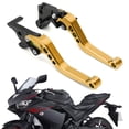 thumbnail image 1 of Brake Clutch Levers For YAMAHA YZF R3 R25 MT 25 2015-2017 Gold, 1 of 5